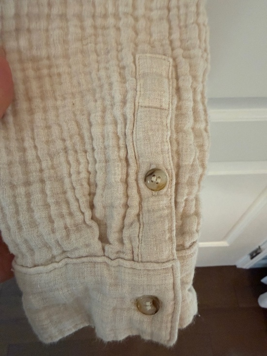 Madewell Lightspun Cardigan Top in Oatmeal Melange Size Small - Picture 6 of 15